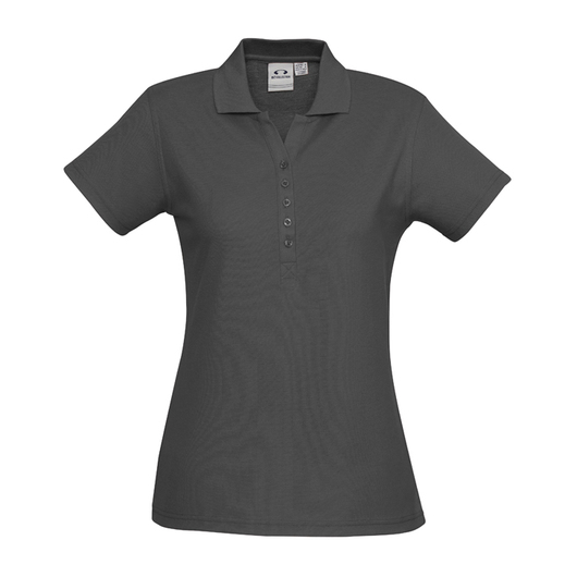 Ladies Crew Polo Charcoal